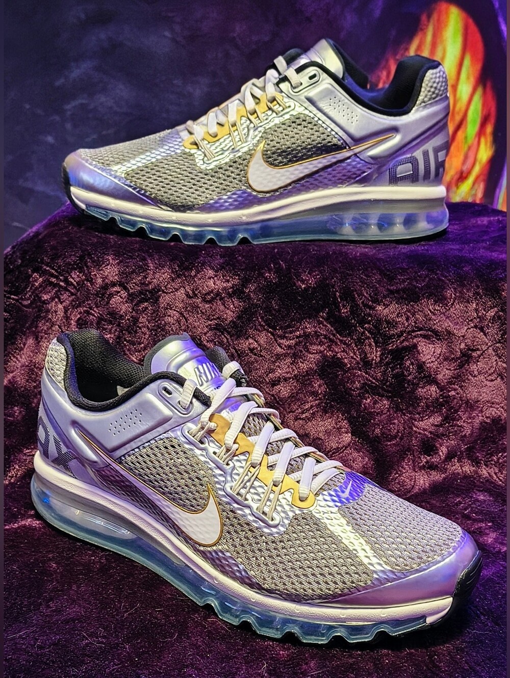 *(NWOB)* Nike 'Air Max 2013' in Metallic Silver, Gold. . .